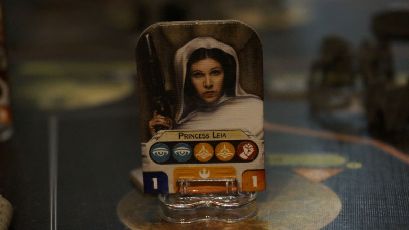 This is what the leader cards look like. The whole game runs though them; you don’t just need them to complete missions, but you can’t move regular forces without them either.